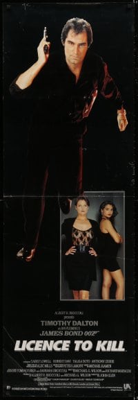 1k033 LICENCE TO KILL group of 2 door panels 1989 Dalton as Bond, sexy Carey Lowell & Talisa Soto!