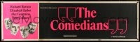 1k005 COMEDIANS paper banner 1967 Richard Burton, Elizabeth Taylor, Alec Guinness & Peter Ustinov!