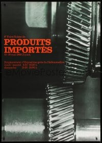1k176 8E FOIRE SUISSE DE PRODUITS IMPORTES 36x51 Swiss special poster 1968 close-up image of gears!