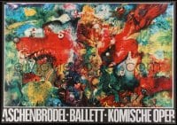1k238 ASCHENBRODEL 32x46 East German stage poster 1975 Johann Strauss II's Cinderella!