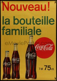 1k128 COCA-COLA 36x51 Swiss advertising poster 1959 great art of three bottles, different!
