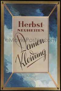 1k193 DAMEN KLEIDUNG 32x47 German advertising poster 1930s promoting Kaufhaus des Westens!