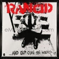 1k061 RANCID 42x42 music poster 1995 ...And Out Come the Wolves, punk rocker with mohawk!