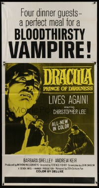 1m155 DRACULA PRINCE OF DARKNESS 3sh 1966 blood-thirsty vampire Christopher Lee showing his fangs!