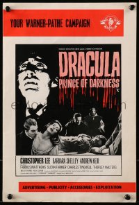 1m240 DRACULA PRINCE OF DARKNESS English pressbook 1966 vampire Christopher Lee, Hammer, rare!