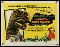 1m044 BEAST OF HOLLOW MOUNTAIN linen 1/2sh 1956 it came out after a million years to kill!