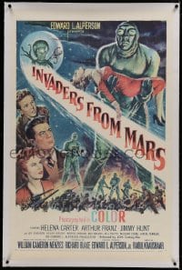 1m106 INVADERS FROM MARS linen 1sh 1953 hordes of green monsters from outer space, rare first release!