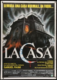 1m194 EVIL DEAD Italian 1p 1984 Sam Raimi cult classic, completely different haunted house art!