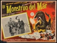 1m251 BEAST FROM 20,000 FATHOMS Mexican LC 1953 Ray Bradbury, cool border art of the monster!