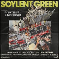 1m211 SOYLENT GREEN 6sh 1973 extremely rare alternate style with different tagline & Solie art!