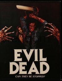 1m212 EVIL DEAD screening program 1982 Sam Raimi, great images of Bruce Campbell & zombies, rare!
