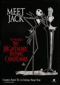 1p175 NIGHTMARE BEFORE CHRISTMAS 4 advance Aust 1shs 1994 Burton, Disney, Halloween horror images!