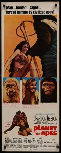 1p101 PLANET OF THE APES insert 1968 Charlton Heston, Schaffner, classic sci-fi, forced to mate!