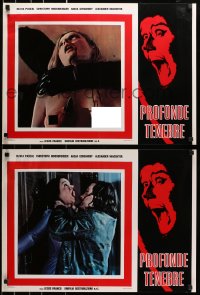 1p231 BLOODY MOON set of 4 Italian 19x25 pbustas 1981 Jess Franco's Die Sage des Todes, Pascal!