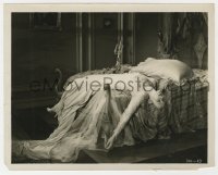 1r102 FRANKENSTEIN 8x10 still 1931 great c/u of sexy Mae Clarke laying unconscious on bed!