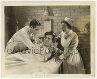 1r104 FRANKENSTEIN MEETS THE WOLF MAN 8.25x10 still 1943 doctor & nurse hold worried Lon Chaney!