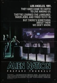 1r395 ALIEN NATION 1sh 1988 they've come to Earth to live among us, they learned our language!