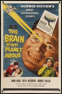 1r415 BRAIN FROM PLANET AROUS 1sh 1957 evil power made him most feared man in the universe!