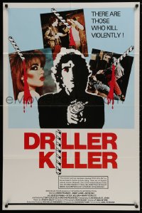 1r450 DRILLER KILLER 1sh 1979 Abel Ferrara horror, he kills violently with an electric drill!