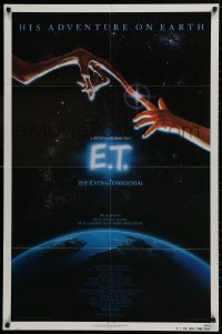 1r453 E.T. THE EXTRA TERRESTRIAL NSS style 1sh 1982 Steven Spielberg classic, John Alvin art!