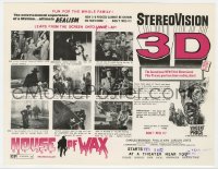 1r134 HOUSE OF WAX herald R1972 Vincent Price, Stereovision 3D scenes from the movie!