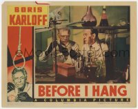1r156 BEFORE I HANG LC 1940 Boris Karloff searches for the secret of youth in his laboratory!