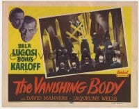 1r226 BLACK CAT LC #7 R1953 Boris Karloff speaks to Satan worshipers, The Vanishing Body!