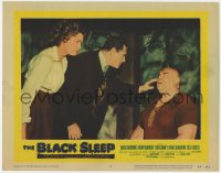 1r158 BLACK SLEEP LC #4 1956 c/u of Herbert Rudley & Patricia Blake with undead Tor Johnson!