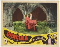 1r245 DRACULA LC #8 R1951 vampire Bela Lugosi with cape carrying Helen Chandler, Tod Browning!