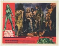 1r198 ONE MILLION YEARS B.C. LC #7 1966 sexy prehistoric cave woman Raquel Welch over fallen rival!