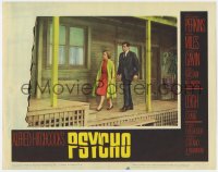 1r203 PSYCHO LC #8 1960 Alfred Hitchcock classic, Vera Miles & John Gavin search the Bates Motel!
