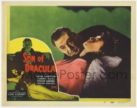 1r303 SON OF DRACULA LC #4 R1948 great c/u of Lon Chaney Jr. about to feed on Louise Allbritton!