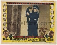 1r309 SON OF FRANKENSTEIN/BRIDE OF FRANKENSTEIN LC #3 1948 close up of Lionel Atwill in uniform!