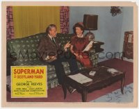 1r210 SUPERMAN IN SCOTLAND YARD LC 1954 Noel Neill as Lois Lane on couch with old man, ultra rare!