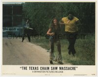 1r316 TEXAS CHAINSAW MASSACRE LC #4 1974 Marilyn Burns runing from Leatherface with chainsaw!