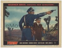 1r320 THEM LC #2 1954 c/u of Edmund Gwenn by police officer James Whitmore shooting gun!