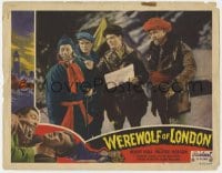 1r324 WEREWOLF OF LONDON LC #2 R1951 Henry Hull with sherpas, first Universal Wolfman movie!
