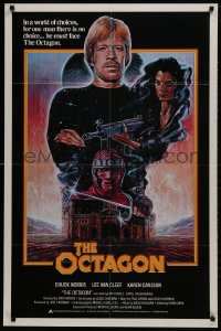 1r524 OCTAGON int'l 1sh 1980 Chuck Norris is the only man who can stop the unholy masters of terror!