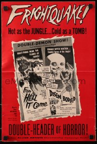 1r369 FROM HELL IT CAME/DISEMBODIED pressbook 1957 horror hot as the JUNGLE, cold as a TOMB!