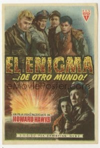 1r077 THING Spanish herald 1952 Howard Hawks classic horror, cool different image of top cast!