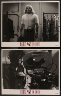 1r338 ED WOOD 10 LCs 1994 Johnny Depp, Martin Landau, mostly true, directed by Tim Burton!