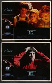 1r343 E.T. THE EXTRA TERRESTRIAL 8 LCs 1982 Steven Spielberg classic, Henry Thomas, Drew Barrymore!