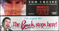 1s035 LOT OF 4 FOLDED VINYL BANNERS 1990s great images from a variety of different movies!