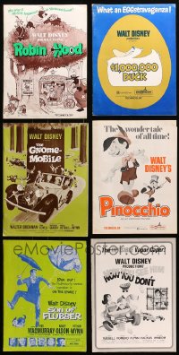 1s016 LOT OF 11 UNCUT DISNEY PRESSBOOKS 1960s-1970s advertising for a variety of different movies!