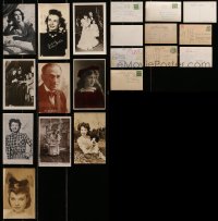 1s625 LOT OF 10 POSTCARDS 1940s-1950s great portraits of actors & actresses!