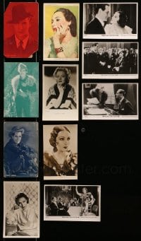 1s651 LOT OF 11 ARCADE CARDS AND PHOTOS 1930s-1940s movie star portraits + movie scenes!
