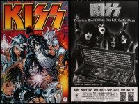 1s023 LOT OF 20 FOLDED 24x36 KISS COMIC BOOK ADVERTISING POSTERS 2002 great art of the rock band!