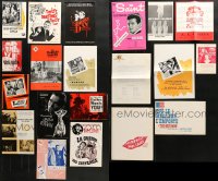 1s061 LOT OF 20 BELGIAN PRESSBOOKS AND ADVERTISING ITEMS 1950s-1960s from a variety of movies!