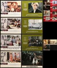 1s058 LOT OF 19 ENGLISH LOBBY CARDS 1970s-1980s incomplete sets from a variety of movies!