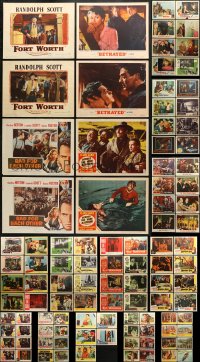 1s365 LOT OF 109 LOBBY CARDS 1940s-1960s incomplete sets from a variety of different movies!